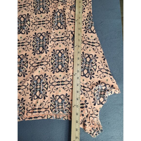 Fresh Produce Womens XS Pastel Asymmetric Sharkbite Hem Tunic Top Tee Comfy Boho - Picture 5 of 8